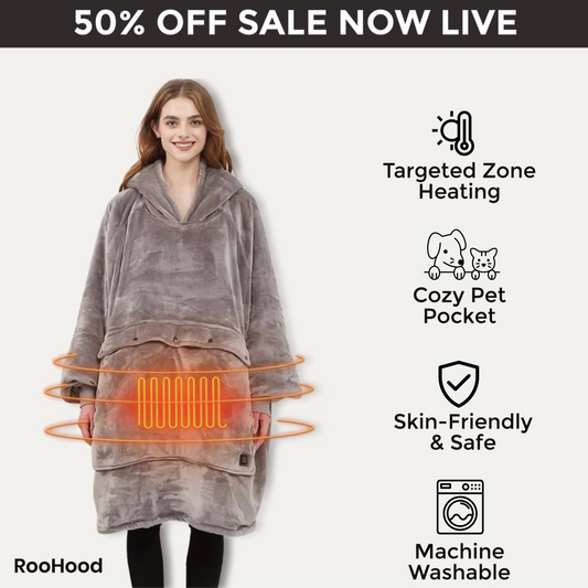 RooHood™ - Heated Hoodie  Pet & Snack Pouch